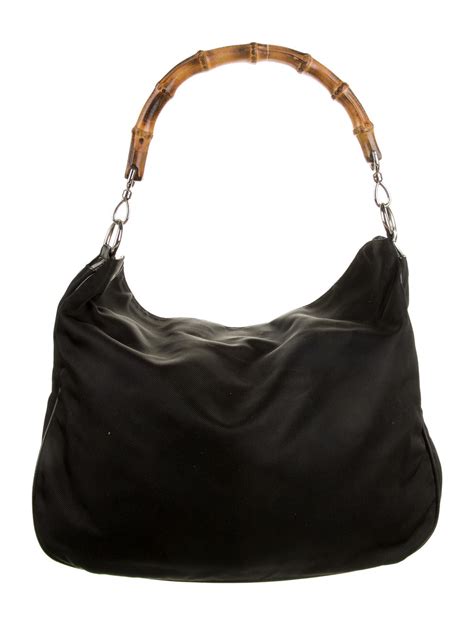 gucci hobo leather|gucci bamboo hobo bag.